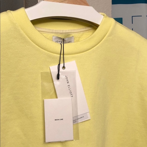 BNWT Size M (2) & L (3) - John Elliott Oversized Crewneck Terry Pullover Toxic - Picture 6 of 7